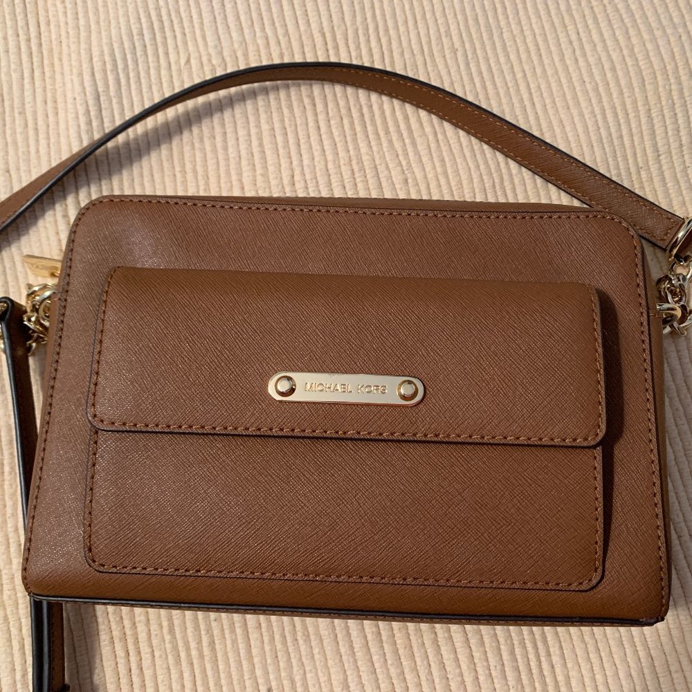 SOLD Michael Kors Leather Crossbody Bag